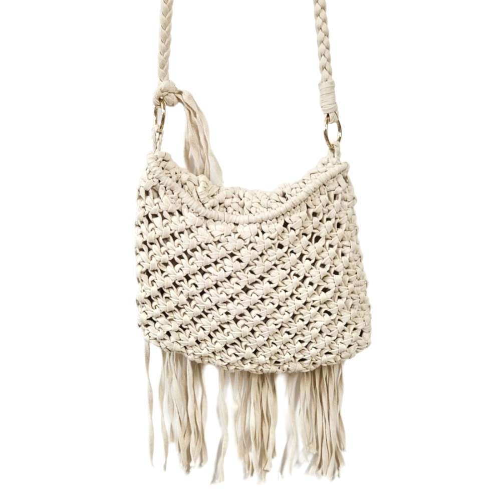 Macrame Crossbody Bag - Picture 4 of 17